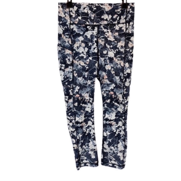 lululemon athletica Pants - Lululemon Spring Bloom Speed Up Crop 4 Multi Black